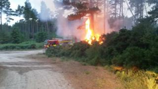 The fire at Ben Bhraggie