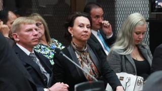 Igor Britkov, su esposa Irina y su hija Anastasia