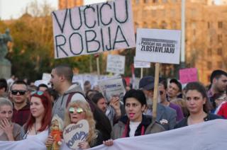 Anti-government protest in Belgrade