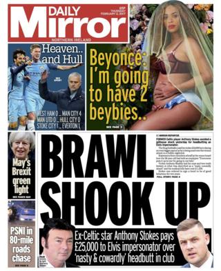 Daily Mirror front page