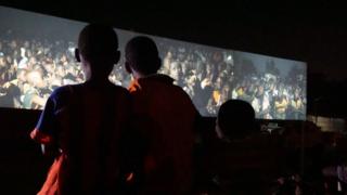 Prejection lors du Fespaco 2017 à Ouagadougou