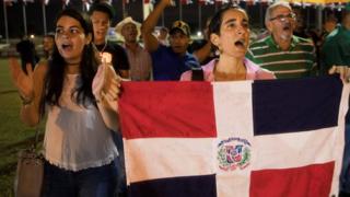 Protesta en República Dominicana