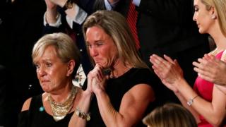 Carryn Owens en el Capitolio