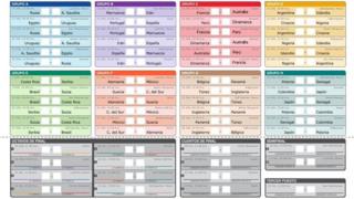 El calendario del Mundial de Rusia 2018.