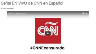 логотип CNN Espanol с хештегом #CNNEcensurado (#CNNEcensored)