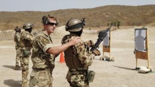 A military training exercise in Senegal