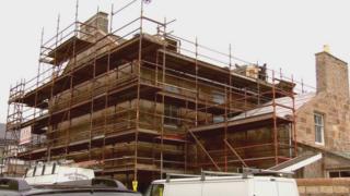 Buildings under renovation