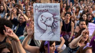 Manifestación el 22 de junio de 2018 en España en contra de La manada.