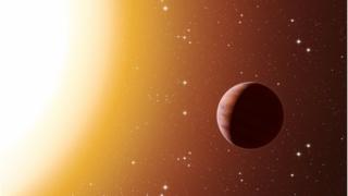 Artwork of a hot jupiter