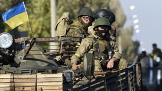 Ukrainian troops near Mariupol, 5 Sep 14
