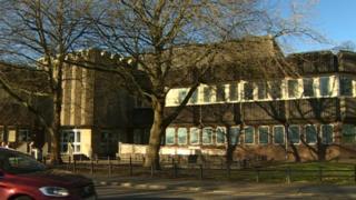 Merthyr Crown Court sign