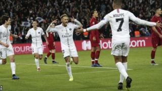 Neymar kuri ubu ni we mukinnyi w'Umunyabrezili umaze gutsinda ibitego byinshi kurusha abandi mu mateka ya Champions League
