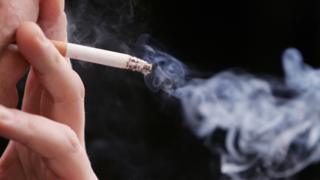 File image of person smoking