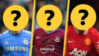 Three Premier League players with their identites hidden