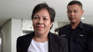 Maria Elvira Pinto Exposto at a Malaysian court