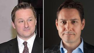 Michael Spavor (L) y Michael Kovrig (imagen compuesta)