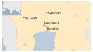 Ramani ya eneo la ajali Thailand