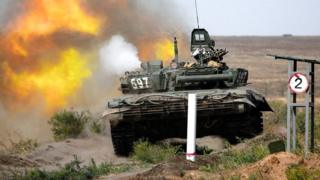 Российский танк Т-72Б3.
