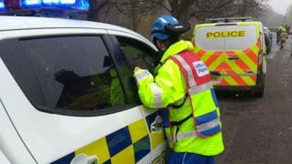 Coastguard and emergency services at the scene