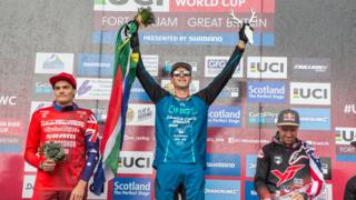 Fort William Mountain Bike World Cup Cuach na Cruinn son Baighsagalan Beinne sa Ghearasdan