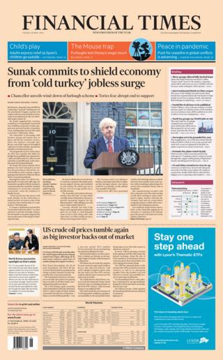 Financial Times front page