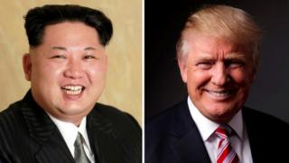 Kim Jong-un iyo Donald Trump