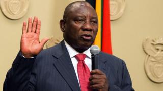 Cyril Ramaphosa for im inauguration