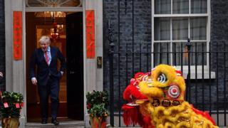 Boris Johnson celebrates Chinese New Year in January