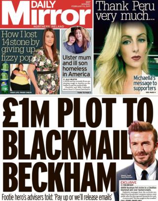 Monday's Daily Mirror