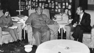 Mao e Nixon em Pequim em 1972