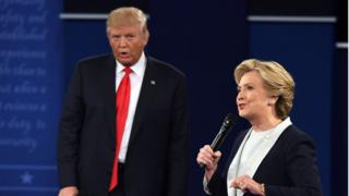 Democratic presidential nominee Hillary Clinton and Republican nominee Donald Trump.