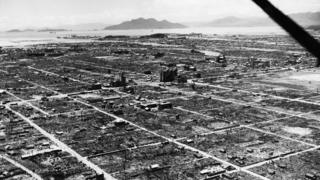 Hiroshima arrasada después de la bomba el 6 de agosto de 1945