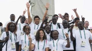 El equipo de refugiados en Río