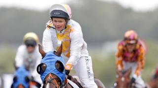 Dido Harding rides Duck and Dumplings to victory