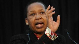 Qedani Mahlangu, la ministre chargée de la Santé, dans la province du Gauteng
