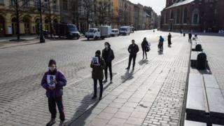 Police used loud speakers to warned protesters they could be held criminally liable if they flouted lockdown rules