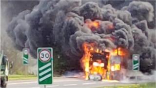 Bus fire