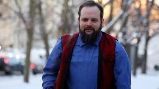 Former Afghan hostage Joshua Boyle arrives at the Ottawa courthouse