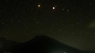 月全食與火星