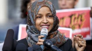 Ilhan Omar memenangkan pemilihan House of Representatives pada bulan November 2018.