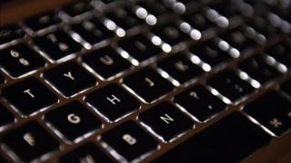 A computer keyboard