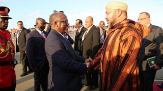Rais Magufuli na Mfalme Mohamed