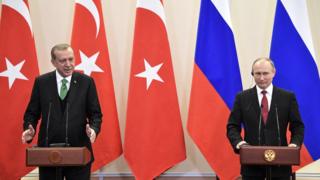 Cumhurbaşkanı Recep Tayyip Erdoğan ve Rusya Devlet Başkanı Vladimir Putin