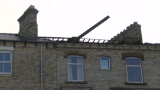 Roof of property on Marine Parade, Saltburn