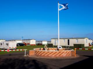 Thorntonloch Caravan Park. Dunbar.