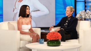 Kim Kardashian and Ellen de Generes
