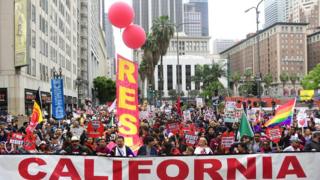 Marcha del 1ro de mayo en Los Ángeles, 2018