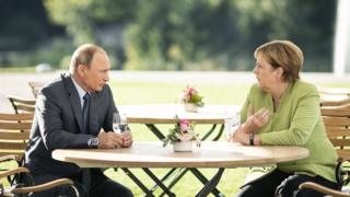 Путин и Меркель
