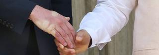 Handshake between the Duke of Cambridge and Indian Prime Minister Narendra Modi