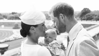 The Duke and Duchess of Sussex with Archie Mountbatten-Windsor